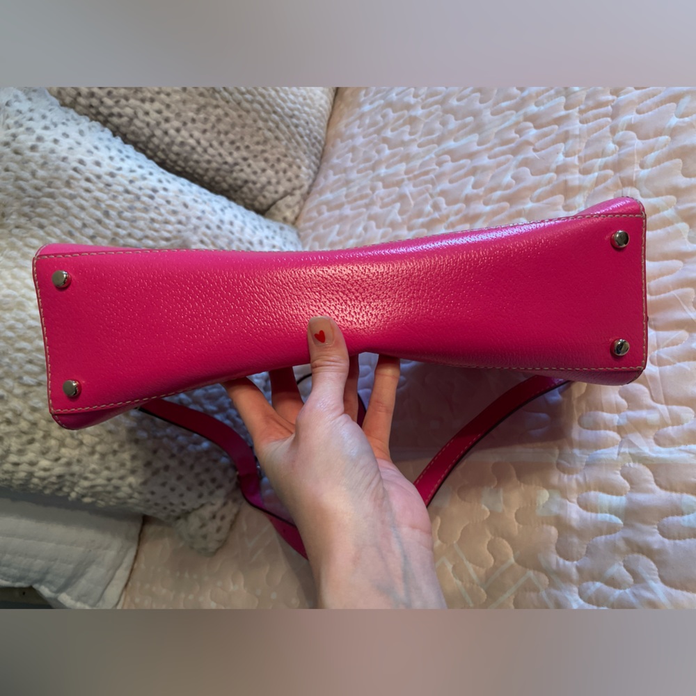 Kate Spade Pink Leather Laptop Satchel Bag and Dust Bag NWT - Picture 12 of 13